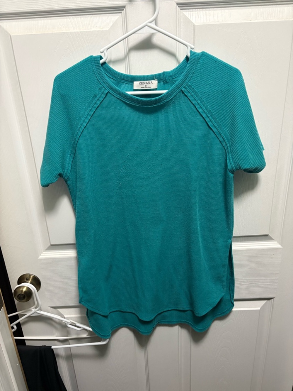 Zenana Outfitters Teal Short Sleeve Crewneck Tee